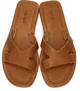 Thumbnail for your product : Kenzo Brown Opanka Flat Sandals