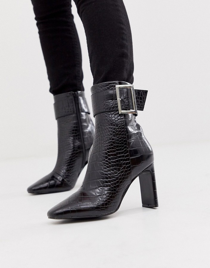 asos black ankle boots