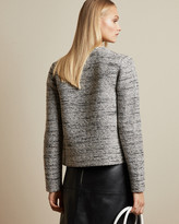 Thumbnail for your product : Ted Baker HELYINN Knitted boucle zip jacket