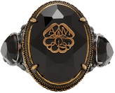 Thumbnail for your product : Alexander McQueen Gold Signature Jeweled Ring