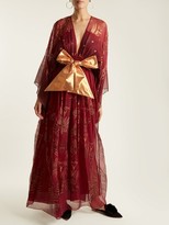Thumbnail for your product : Zandra Rhodes Summer Collection The 1973 Field Of Lilies Gown - Burgundy