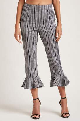 Forever 21 Striped Ruffle Pants