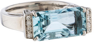 Ring Aquamarine & Diamond