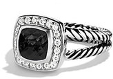 Thumbnail for your product : David Yurman Petite Albion Ring with Black Onyx and Diamonds