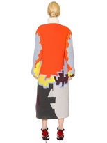 Thumbnail for your product : Peter Pilotto Wool Blend Ottoman Jacquard Coat