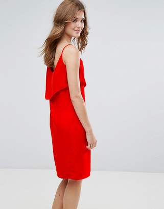 Lavand Cami Dress With Frill Overlay
