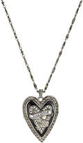 Thumbnail for your product : Alexander McQueen Heart Embellished Locket Necklace