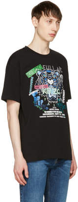 Kenzo Black Limited Edition Tiger x Flyer T-Shirt