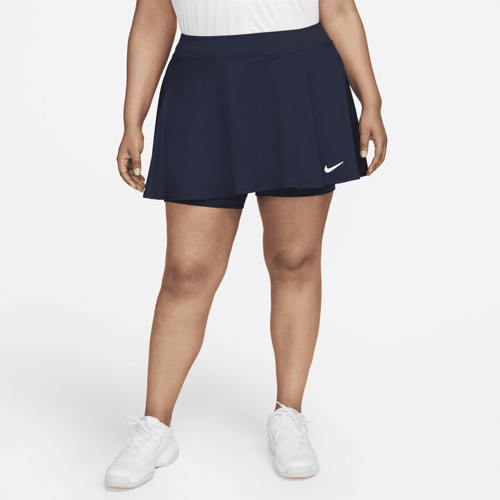 Nike Women's Court DriFIT Victory Flouncy Tennis Skirt (Plus Size) in