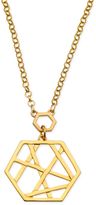 Thumbnail for your product : T Tahari Gold-Tone Lattice Pendant Necklace