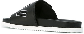 McQ embroidered touch strap slides