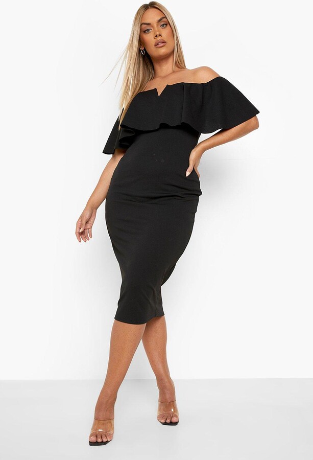 boohoo Black Off The Shoulder Women's Dresses | Shop the world's 