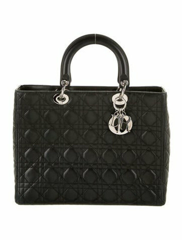christian dior black tote