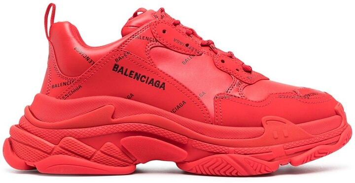Balenciaga Red Men's Sneakers & Athletic Shoes | ShopStyle