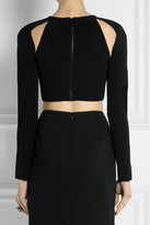 Thumbnail for your product : Cushnie Cutout cropped stretch-jersey top