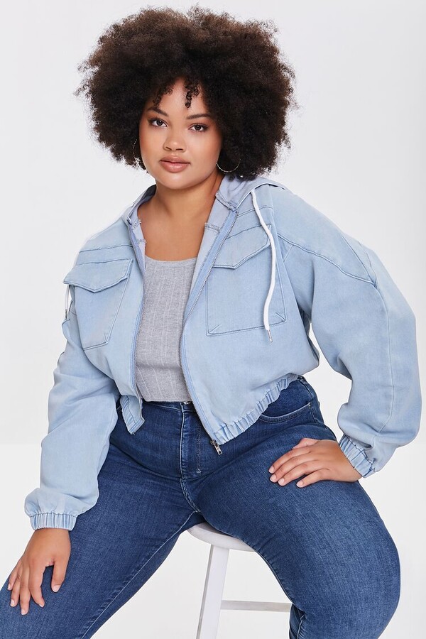 long denim jackets plus size