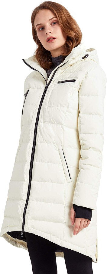 cream down jacket womens