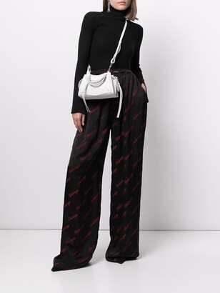 Balenciaga Embroidered Logo Pattern Trousers