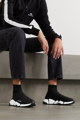 Balenciaga Speed.2 LT Knit Sole Sock Sneakers - Neutrals