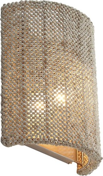 Metropolitan Lighting Copra Wall Sconce in Beige Size: Medium