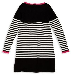 Design History Toddler's & Little Girl's Embellished Striped Dress