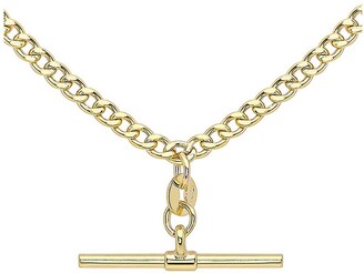 Love GOLD 9ct Gold T Bar Necklace