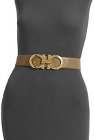 Thumbnail for your product : Ferragamo Logo Buckle Leather Belt