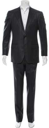 Versace Pinstripe Wool Two-Piece Suit