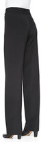 Thumbnail for your product : ATM Wide-Leg Belted Faille Pants