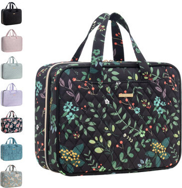 Hanging Travel Toiletry Bag Christmas Gifts For Women Traveling With Leakproof Compartment Makeup Cosmetic Organizer Dopp Kit Travel Accessories Essen