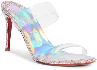 christian louboutin clear shoes
