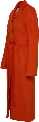 Sportmax Orange Wool Blend Eva Coat