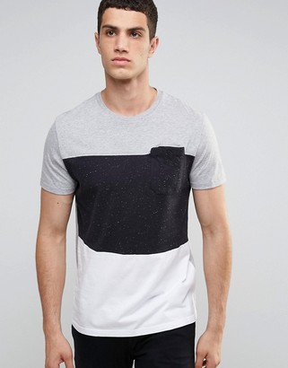 Celio T-Shirt with Block Paneling