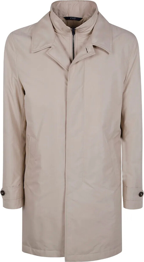 Fay High-Neck Zip-Fastening Jacket