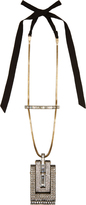 Thumbnail for your product : Lanvin Crystal-Cut Pendant Necklace