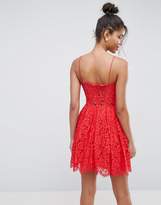 Thumbnail for your product : ASOS Lace Cami Mini Prom Dress