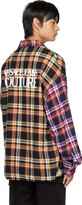 Thumbnail for your product : Versace Jeans Couture Navy Stripes Tapestry Plaid Shirt