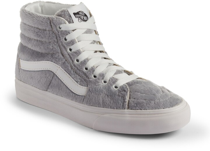 Berri marble Resistant Vans U Sk8-Hi Faux Fur Sneaker - ShopStyle