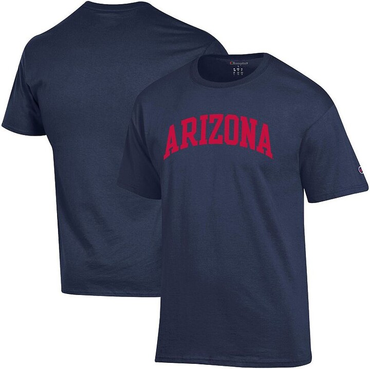 Men's Champion Navy Arizona Wildcats Basic Arch T-Shirt