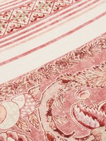 Thumbnail for your product : D'Ascoli Peconic 178cm X 279cm Linen-blend Tablecloth - Red Multi