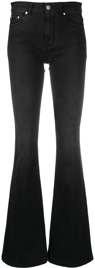 black and white two tone jeans