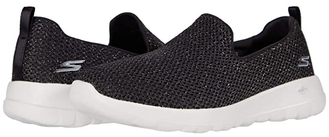 Black and gold womens skechers Clearance