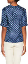 Thumbnail for your product : Tocca Silk Twill Printed Blouse