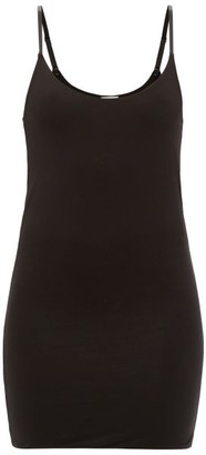 Skin Ceres Organic Pima Cotton-blend Slip Dress - Black