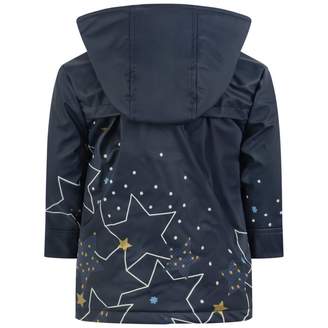 Catimini CatiminiBaby Girls Navy Star Print Raincoat