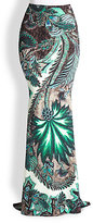 Thumbnail for your product : Roberto Cavalli Psychedelic Tapestry Maxi Skirt