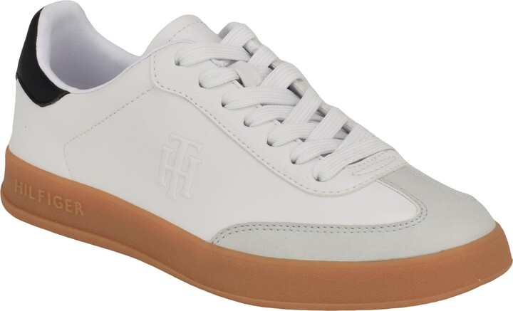 Tommy Hilfiger Women's White Low Top Sneakers
