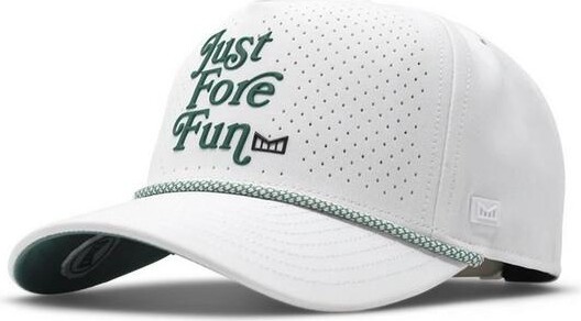 Melin Odysea Links Hydro Golf Snapback Hat One Size White Green