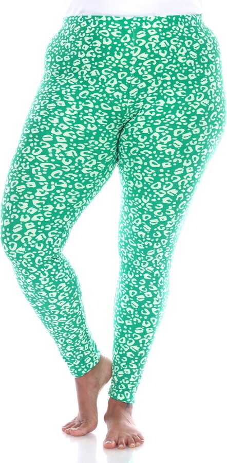 White Mark Fashion White Mark Women’s Plus Size Casual Leopard Print Leggings