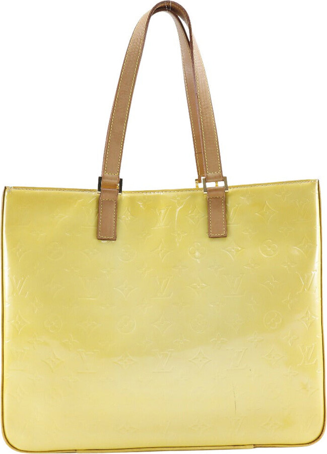 Louis Vuitton Tadao Yellow Canvas Tote Bag (Pre-Owned)